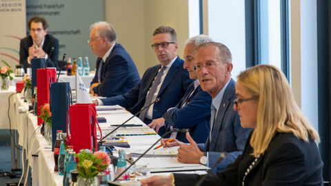 Austausch im Rahmen der Sitzung