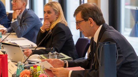 Austausch im Rahmen der Sitzung