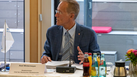 Staatsminister Wintermeyer - Vorsitzender des Strategieforums