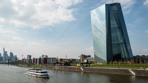 Blick auf Main und die EZB