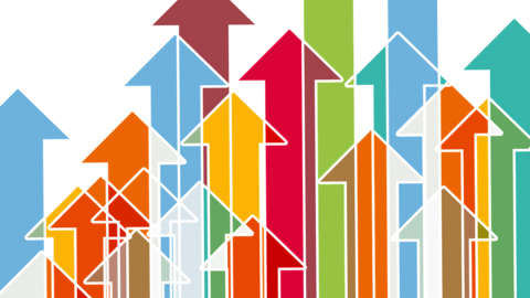 Pfeile, die nach oben zeigen